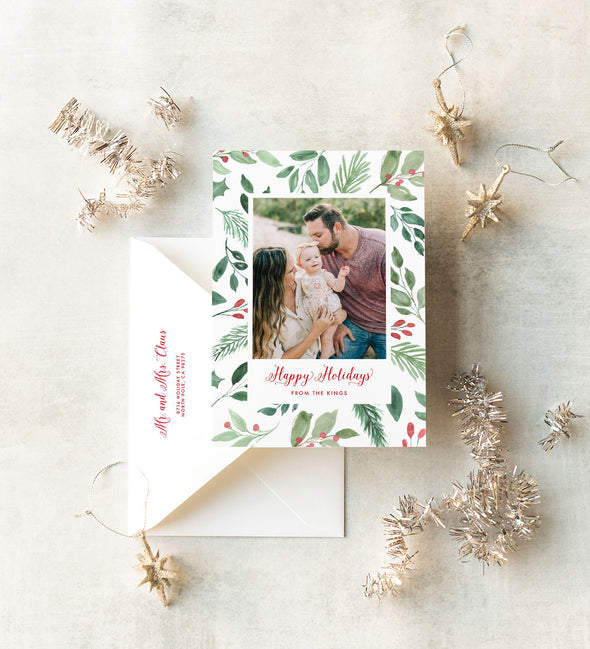 Winter Pine Holiday Card