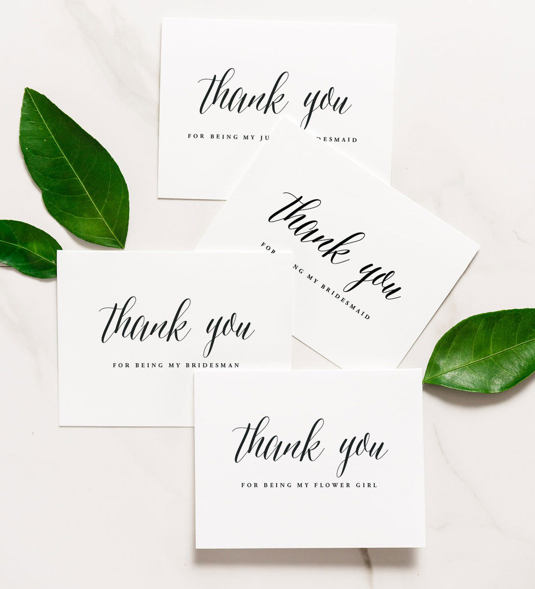 Bridesmaid Thank You Card Thank You Note