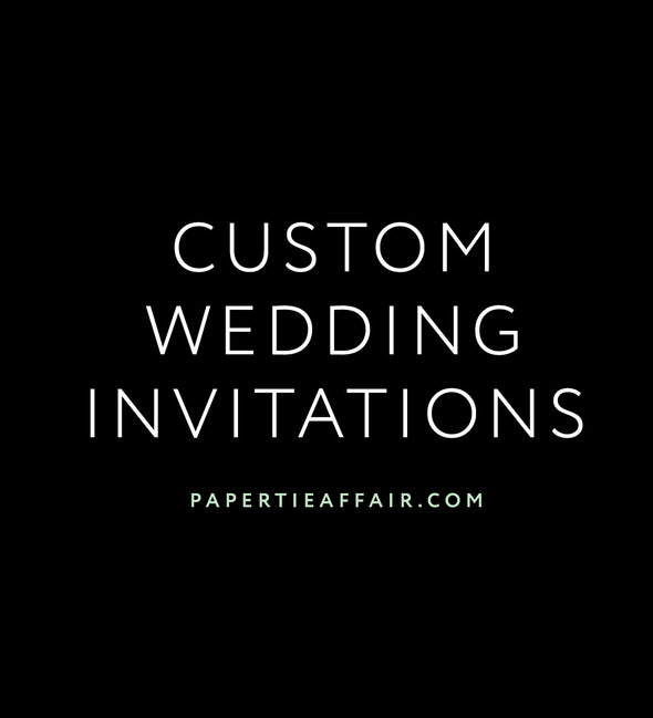 Custom Wedding Invitations (Payment 1/2)