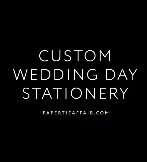 Custom Day Of Stationery (Payment 2/2)