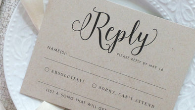 5 Things to Include on RSVP Cards