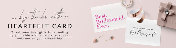 wedding thank you cards for bridesmaids