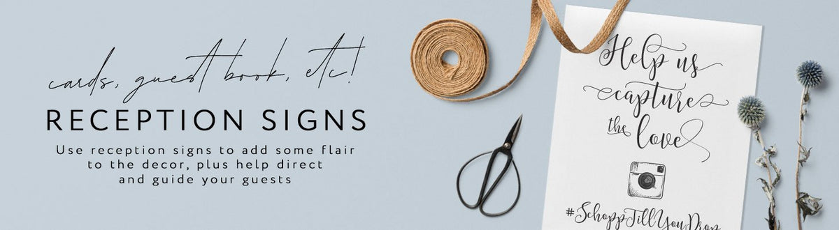 Reception Signs | Day Of Essentials