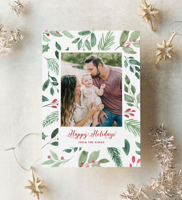 Winter Pine Holiday Card