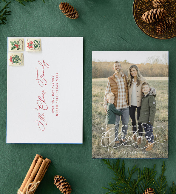 Twinkling Christmas Holiday Card