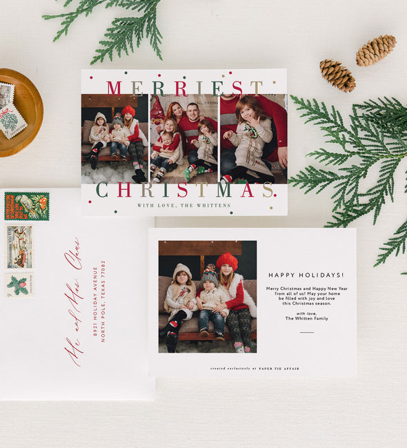 Joyful Dots Holiday Card