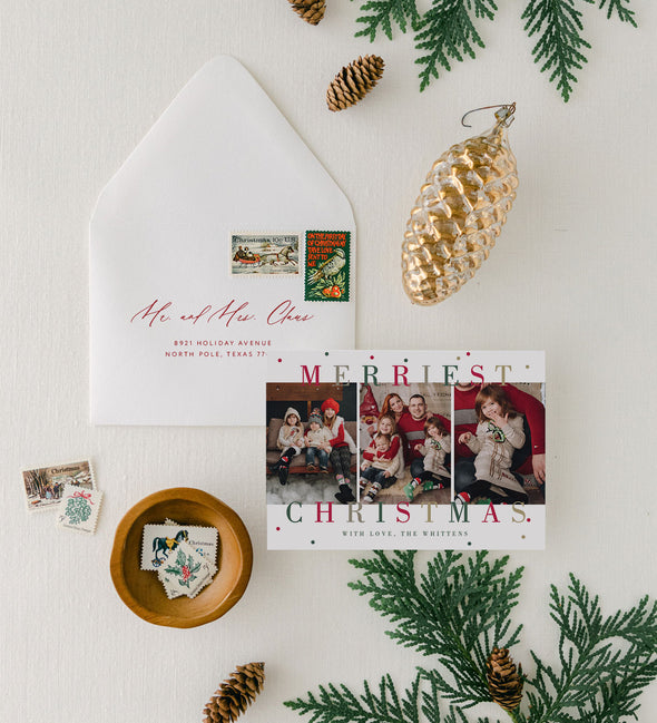 Joyful Dots Holiday Card