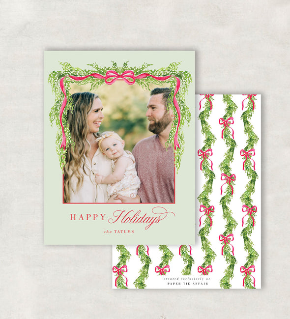 Holiday Garland Christmas Card