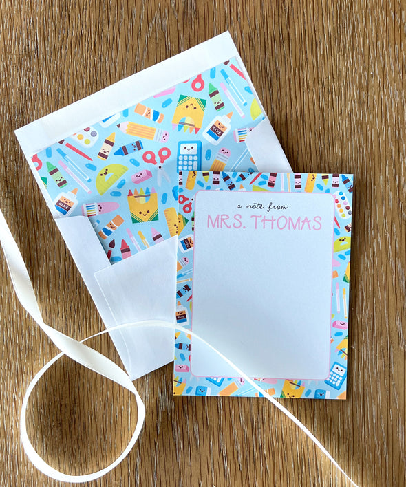 School is Cool Notecard Set