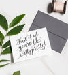 bridesmaid thank you card