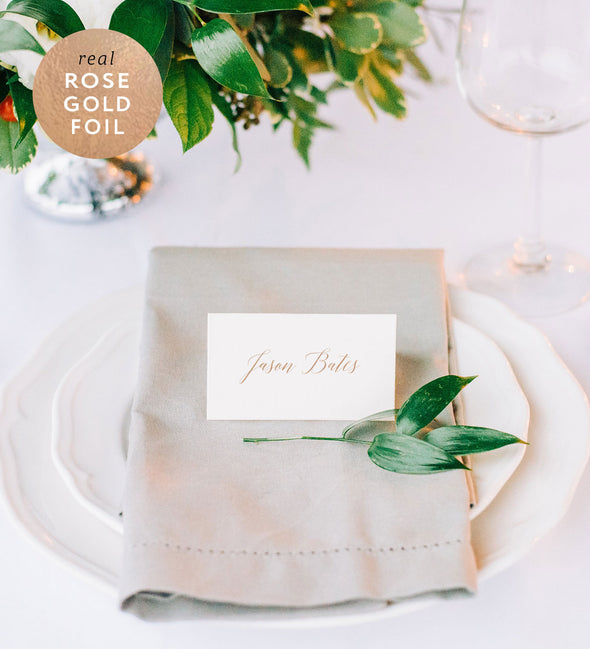 Classic Calligraphy Place Card