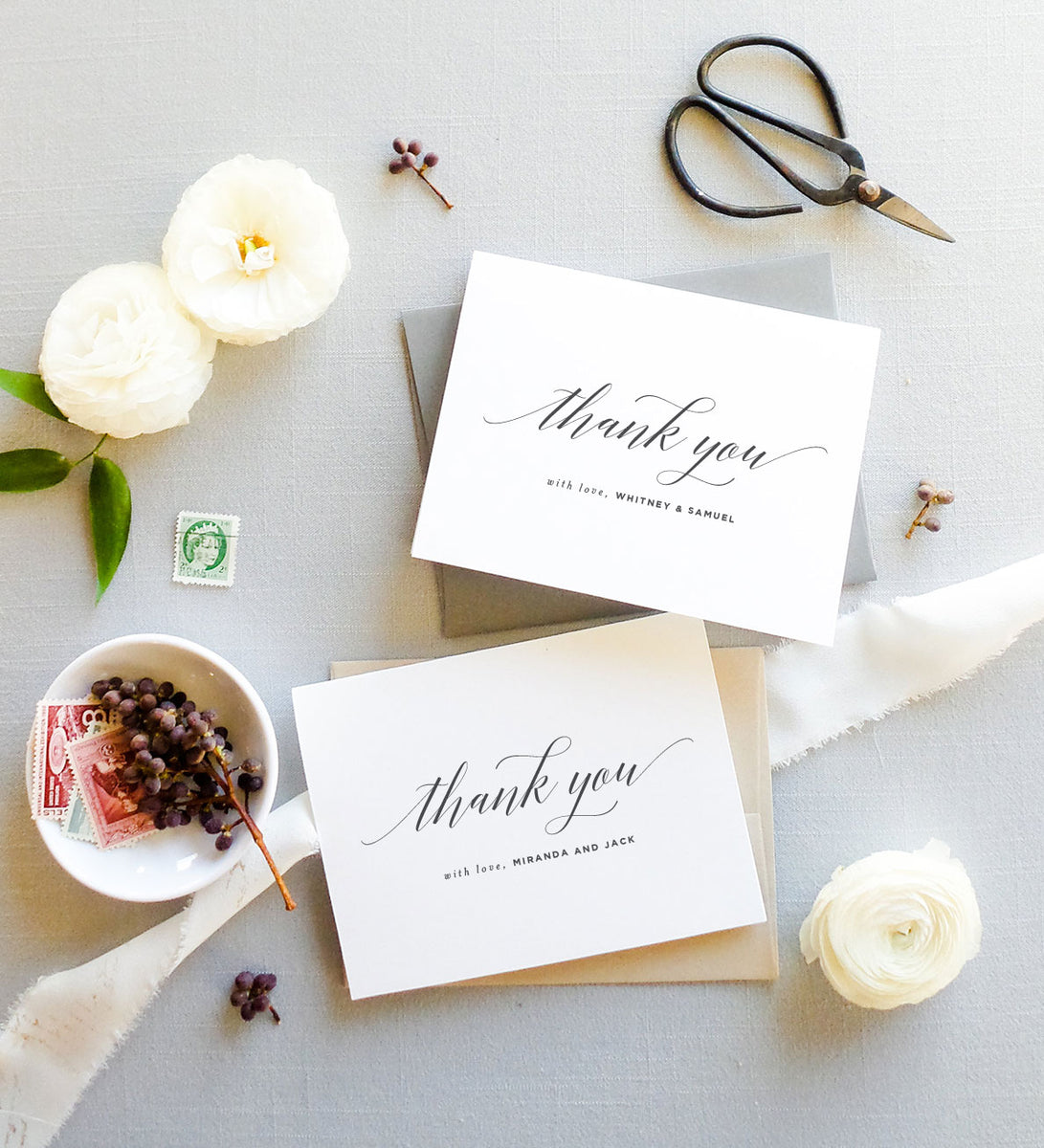 Wedding Thank You Card Simple Thank You Note