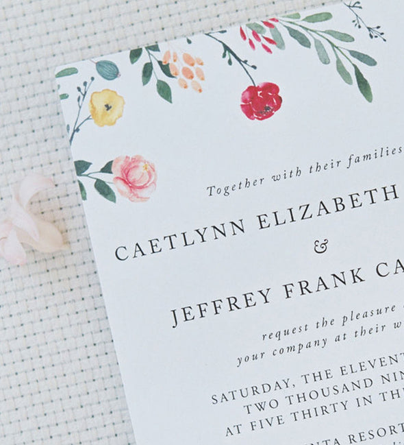 Floating Garden Wedding Invitation