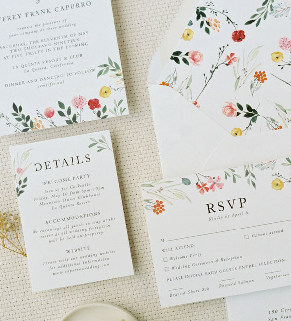 Floating Garden Wedding Invitation