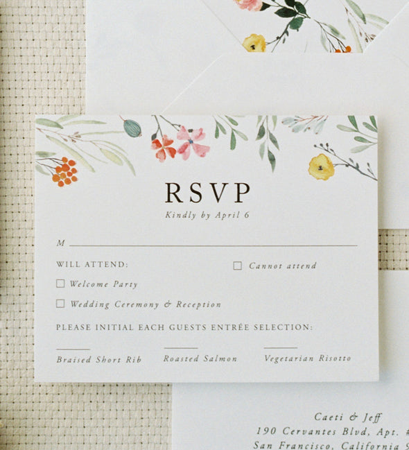 Floating Garden Wedding Invitation