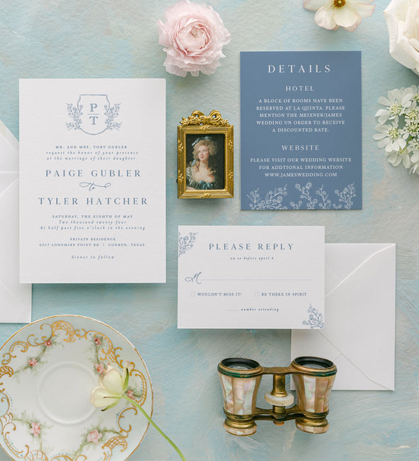 Floral Passion Wedding Invitation