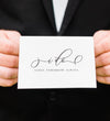 wedding day note card