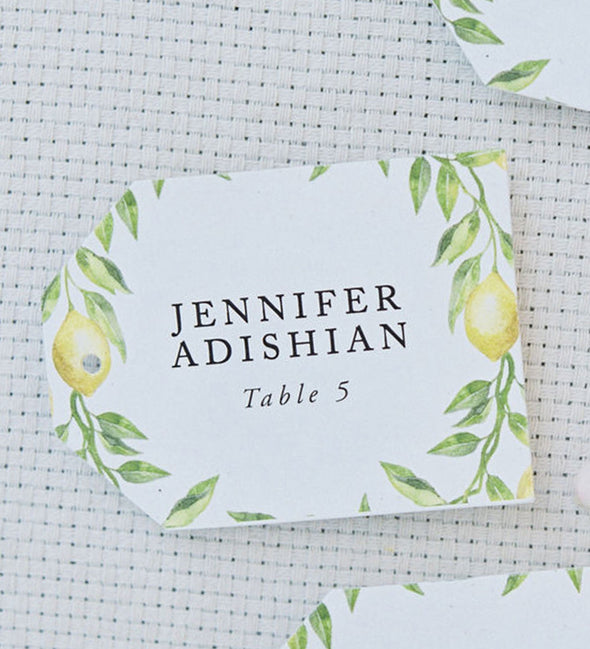 Lemon Branch Place Card