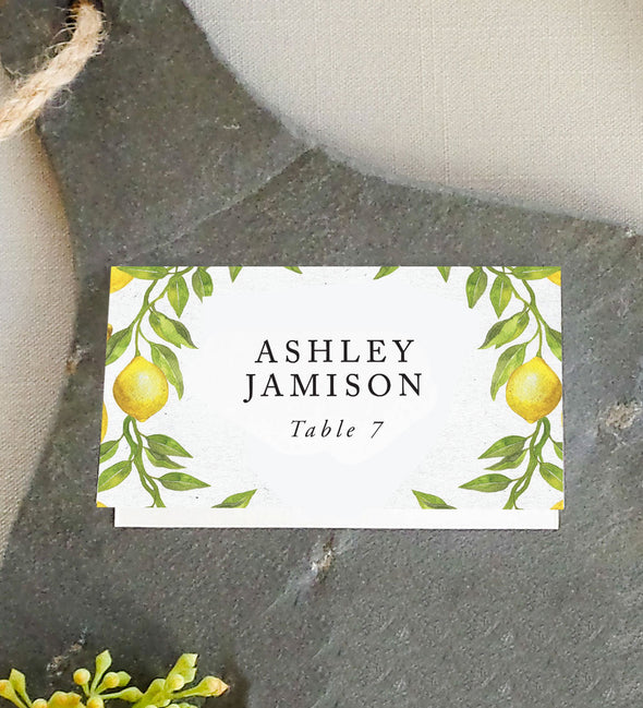 Lemon Branch Place Card