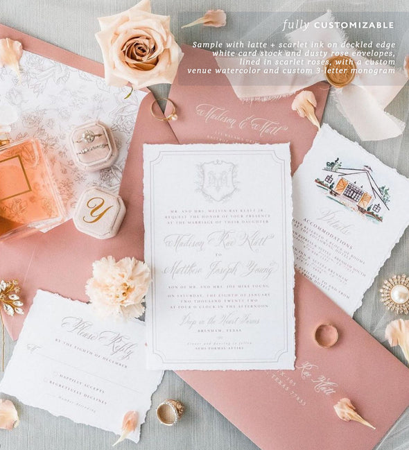 Madison Crest Wedding Invitation