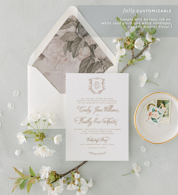 Madison Crest Wedding Invitation