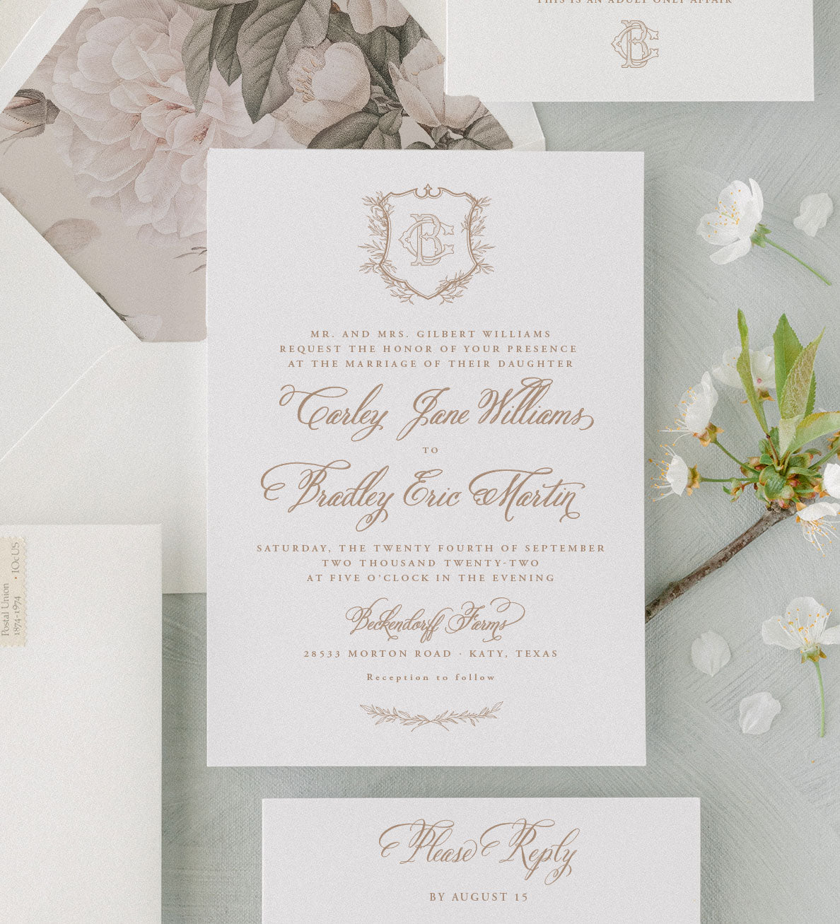 Premium Classic Crest Card Stock for DIY invites, menus and rsvp