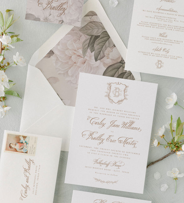 Madison Crest Wedding Invitation