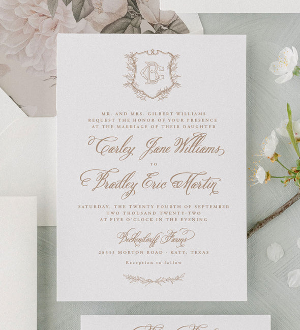 Madison Crest Wedding Invitation