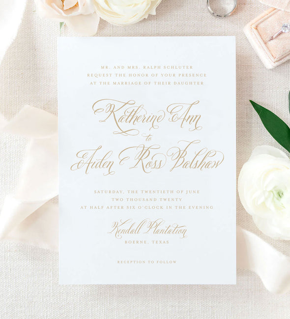 Madison Script Wedding Invitation