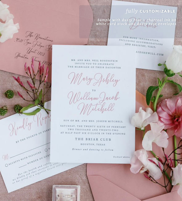 Customizable Wedding Invitation | Classic & Timeless