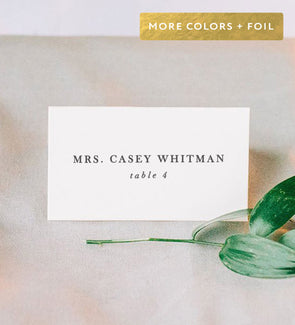 Serif Affair Place Card