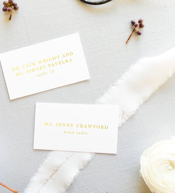 Serif Affair Place Card