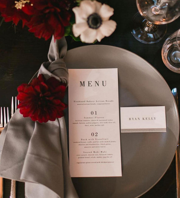 Serif Affair Menu