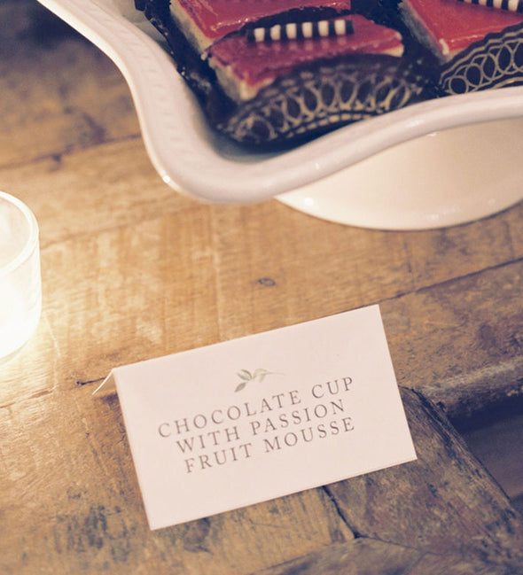 Simple Greenery Place Card