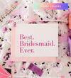 bridesmaid thank you card