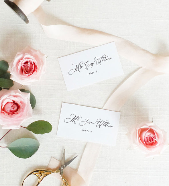 Timeless Romance Place Card