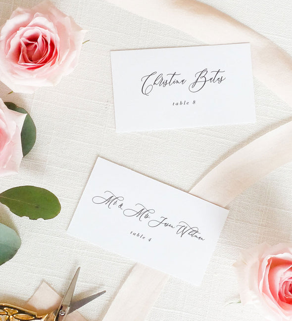 Timeless Romance Place Card