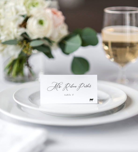 Timeless Romance Place Card