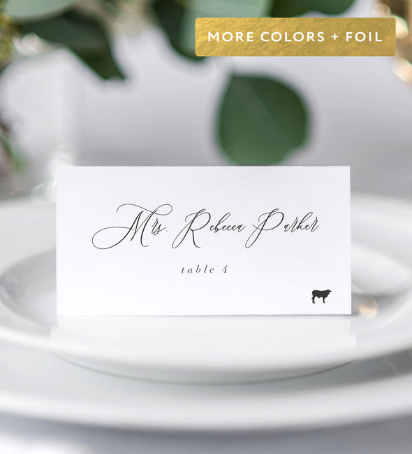 Timeless Romance Place Card