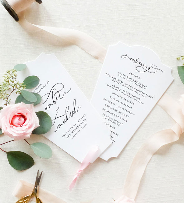 wedding ceremony programs