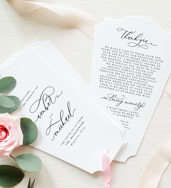 wedding ceremony programs