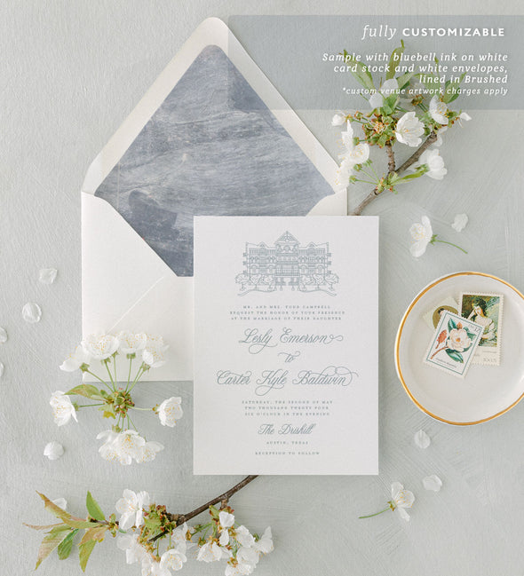 Vintage Classic Wedding Invitation