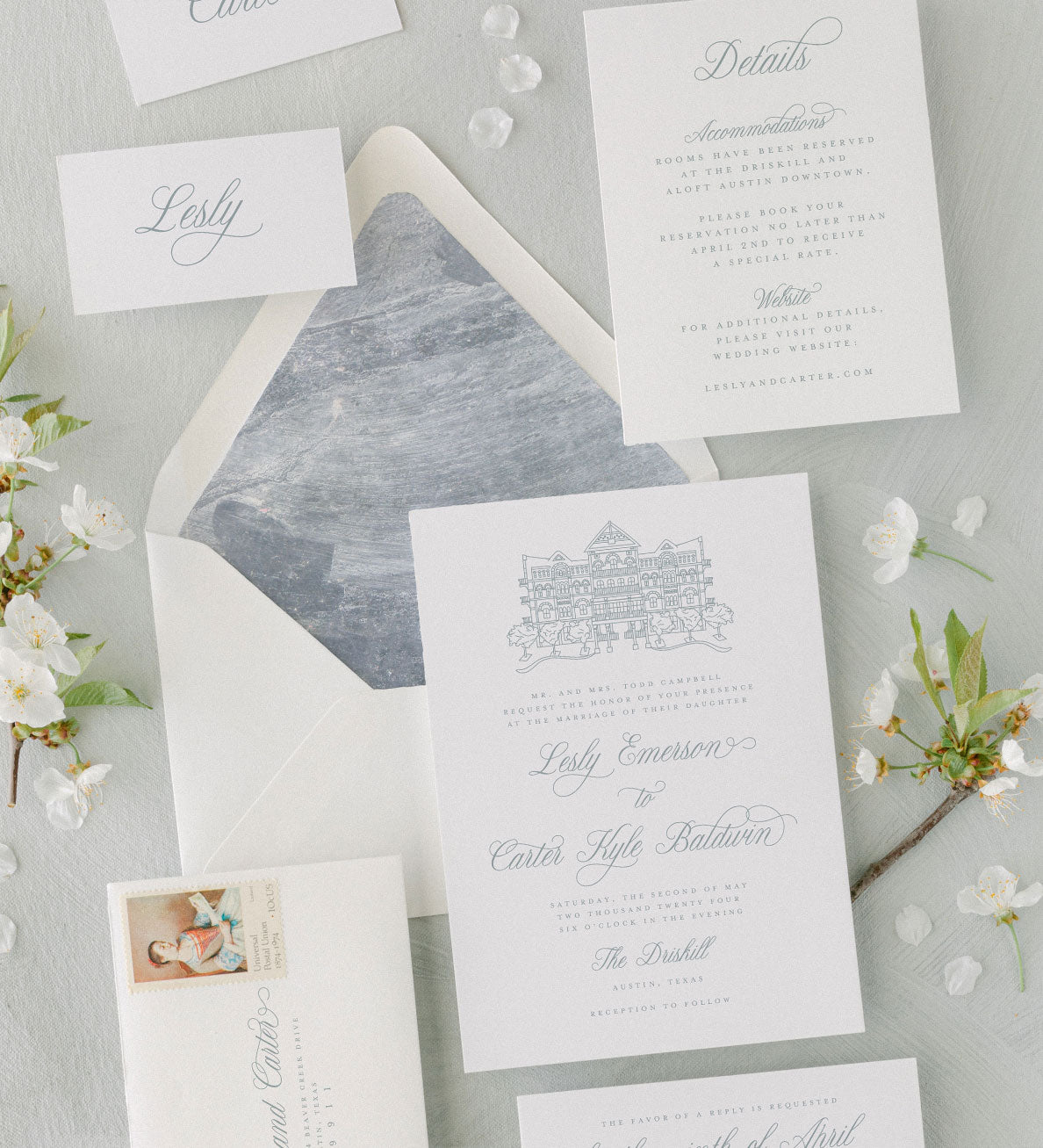 Vintage Classic Wedding Invitation, image size:1188x1307