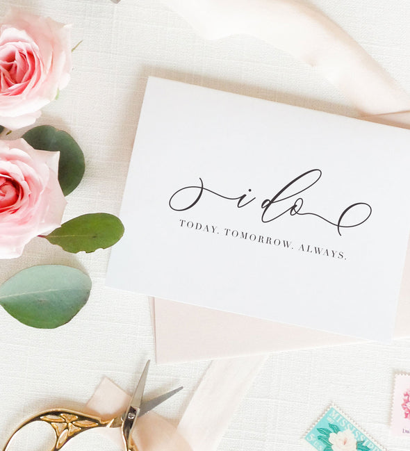 wedding day note card