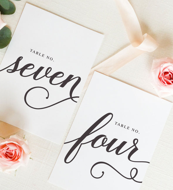 Whimsical King Table Number