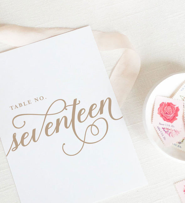 Whimsical King Table Number