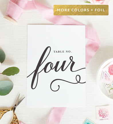 Whimsical King Table Number