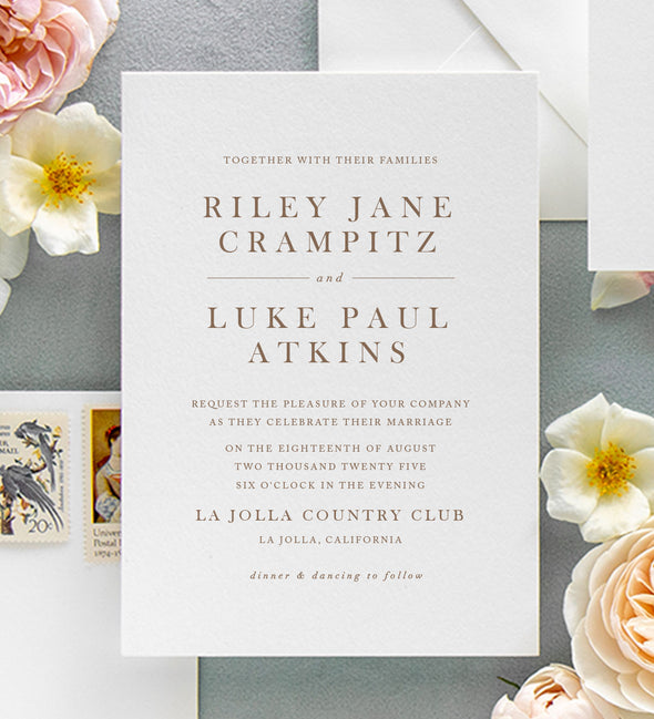 Serif Affair Wedding Invitation