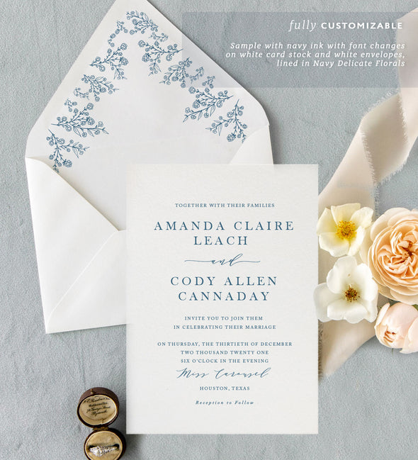 Serif Affair Wedding Invitation