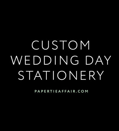 Custom Day Of Stationery (Payment 1/2)
